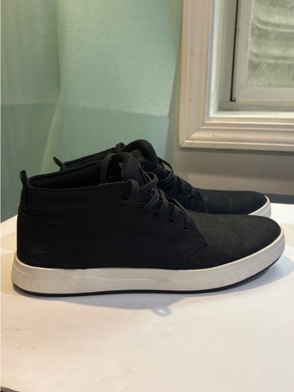 Timberland Black Chukka Sneakers Men’s 10.5 Streetwear Casual Minimalist Shoes - Picture 4 of 10